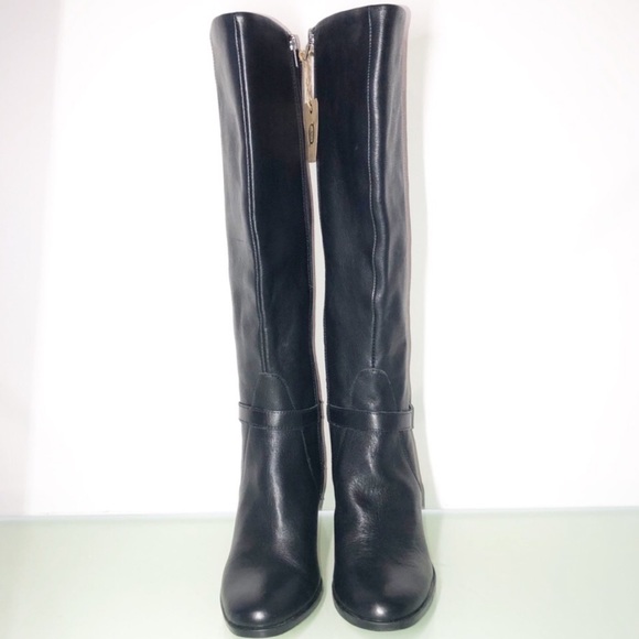 Tall Riding Boots Buckle Straps 